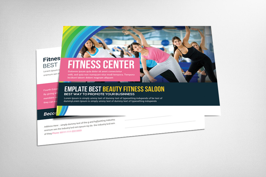 Fitness Health Club Postcard