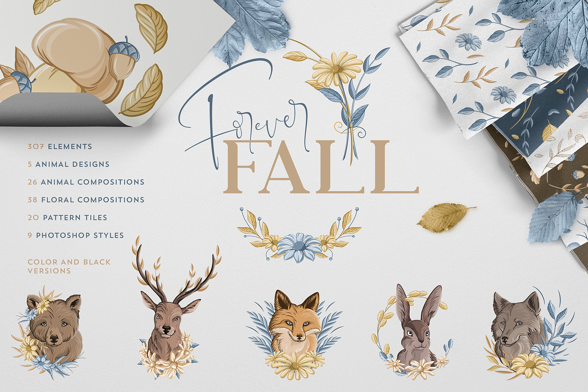 Forever Fall Graphics | 500+ objects in Illustrations - product preview 8