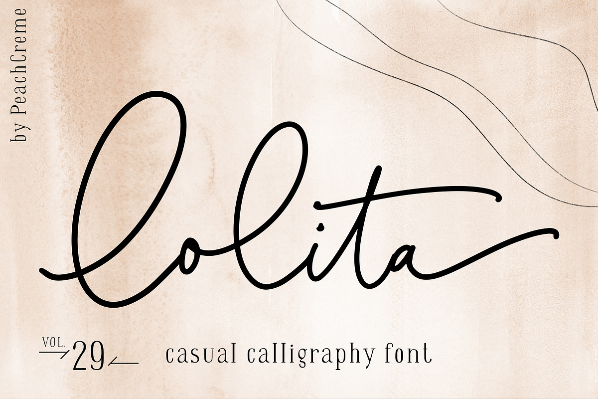 Lolita // Casual Chic Calligraphy in Script Fonts