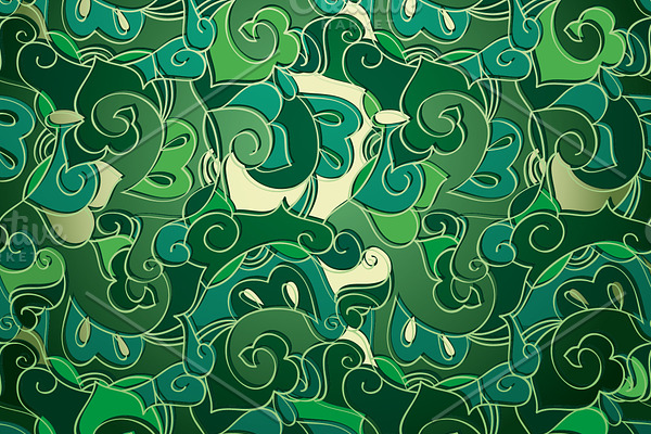 Abstract emerald colored pattern