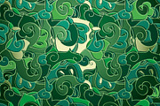 Abstract emerald colored pattern