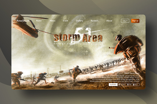 Concept art war of storm area51