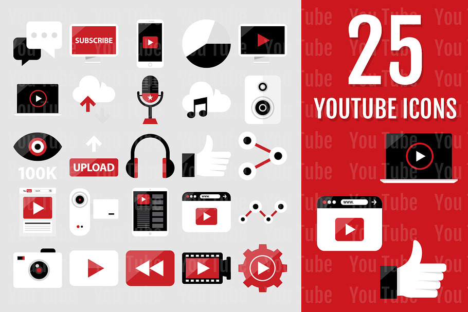 25 YouTube Icons