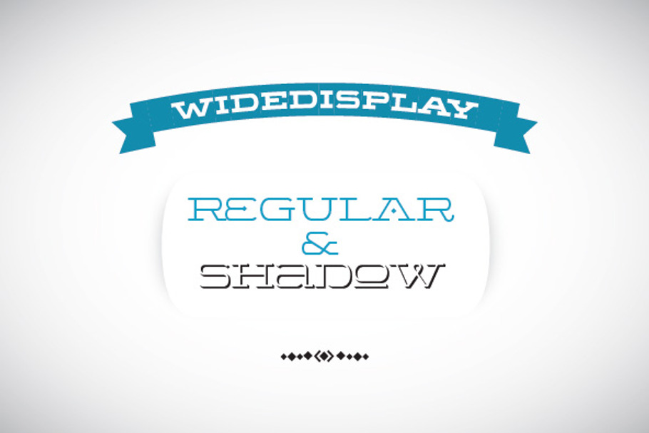WideDisplay Regular&Shadow in Slab Serif Fonts - product preview 8