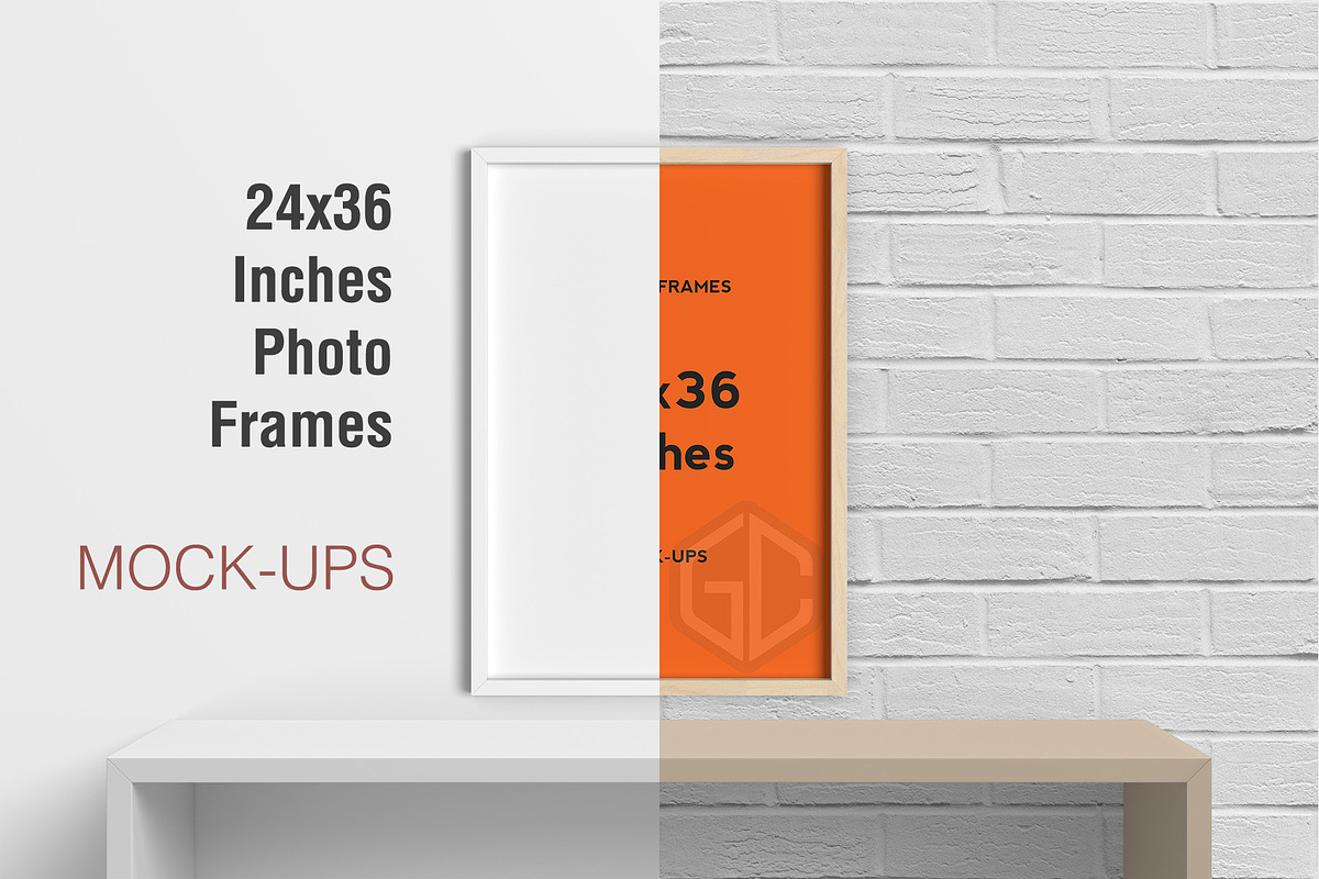 24x36 Inches Frames Mockup in Mockup Templates - product preview 8