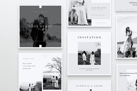 INVITE Wedding Instagram Post in Instagram Templates - product preview 1