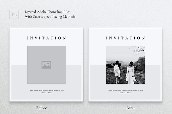 INVITE Wedding Instagram Post in Instagram Templates - product preview 4