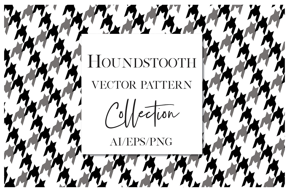 Vector Houndstooth Plaid Patterns in Patterns - product preview 8