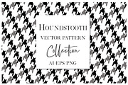 Vector Houndstooth Plaid Patterns