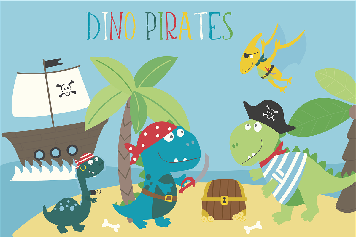 Dino Pirates in Illustrations - product preview 8