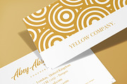 Yellow Business cards