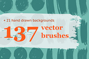 137 HandDrawn Vector Brushes
