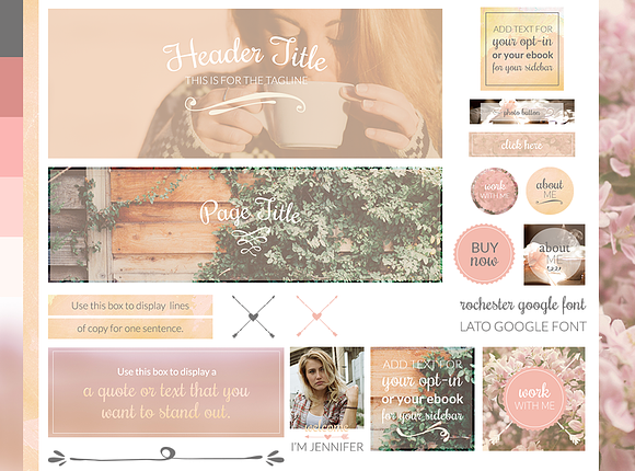 Candy Coffee Website/Blog Kit in Website Templates - product preview 3
