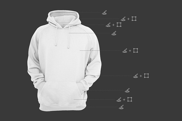 Men Hoodie Mockup in Product Mockups - product preview 3