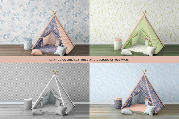 Infant Playroom Interior Mockup in Branding Mockups - product preview 1
