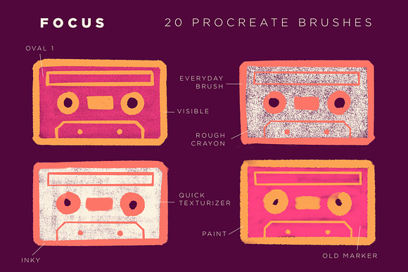 Focus Procreate Brushes in Add-Ons - product preview 3