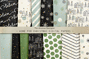 Home for Christmas Digital Papers