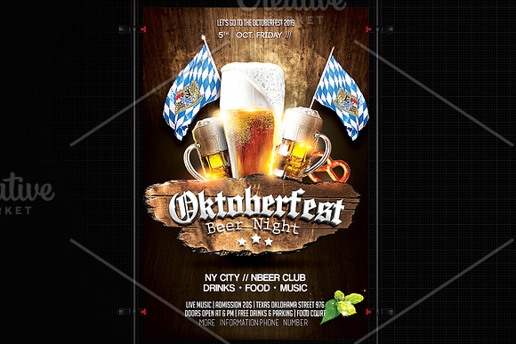 Oktoberfest Flyer Template in Flyer Templates - product preview 2