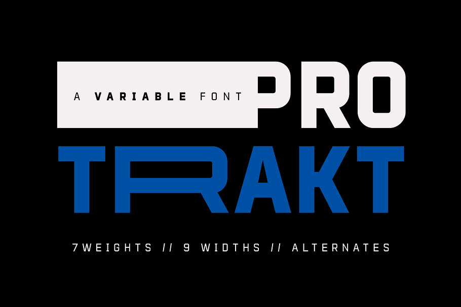 Protrakt Variable in Display Fonts - product preview 8