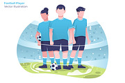 Football Player -Vector Illustration