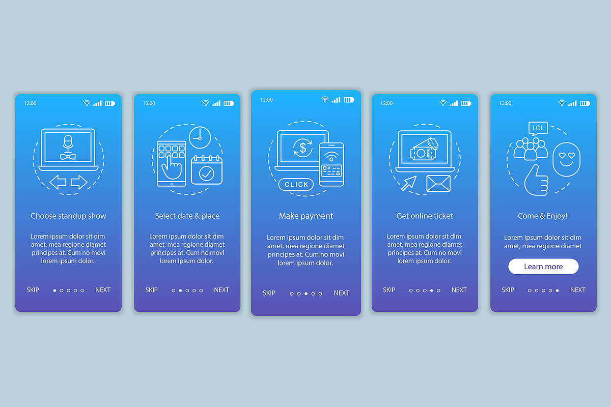 Standup onboarding mobile app pages in Website Templates - product preview 8