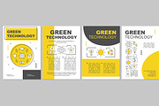 Green technology brochure template