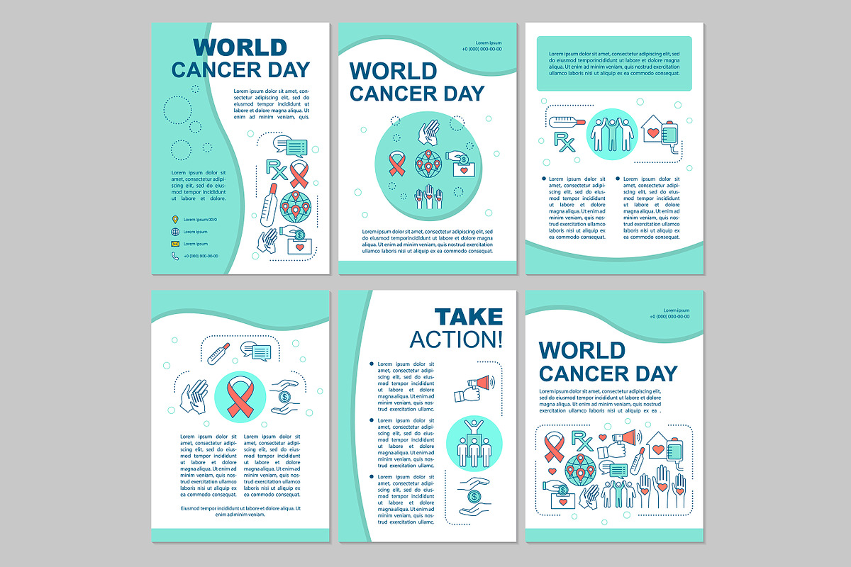 World cancer day brochure template in Brochure Templates - product preview 8