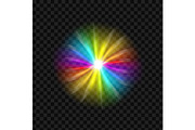 Rainbow glare spectrum.