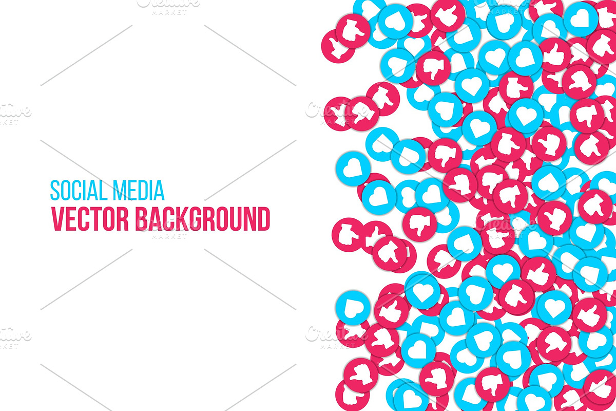 Social network icons background. in Illustrations - product preview 8