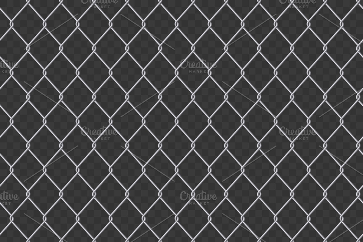 Chain link fence wire mesh steel. in Illustrations - product preview 8