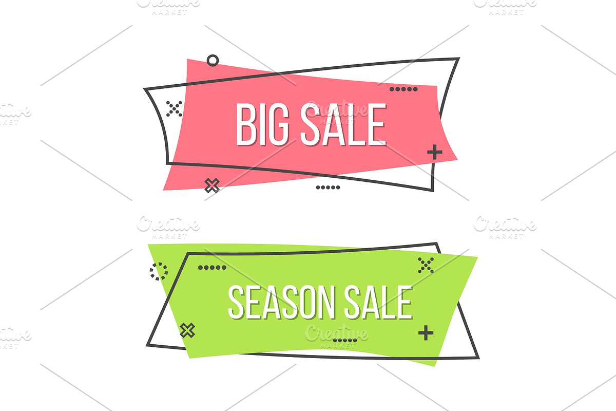 Promotion ribbon banner badge. in Illustrations - product preview 8