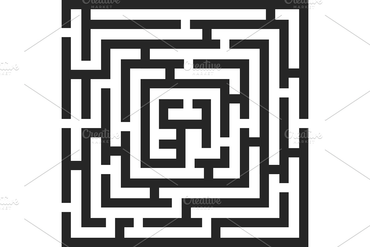 Labyrinth, maze with entry and exit. in Illustrations - product preview 8