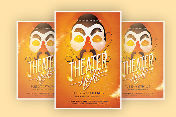 Theater Night in Flyer Templates - product preview 1