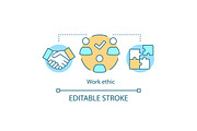 Work ethic concept icon