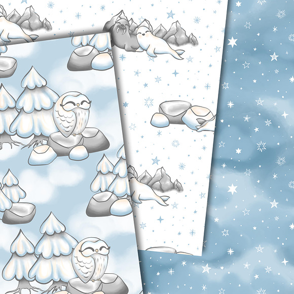 Polar animals patterns in Patterns - product preview 2
