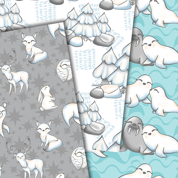 Polar animals patterns in Patterns - product preview 4