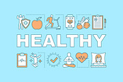Healthy lifestyle banner