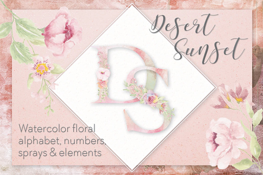 Letters & numbers - Desert Sunset in Illustrations - product preview 8