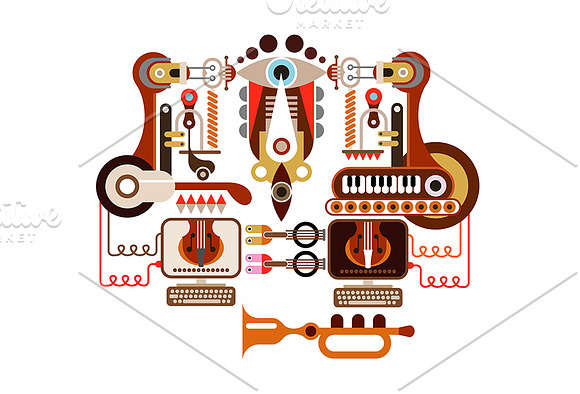 Jukebox vector artwork in Illustrations - product preview 1