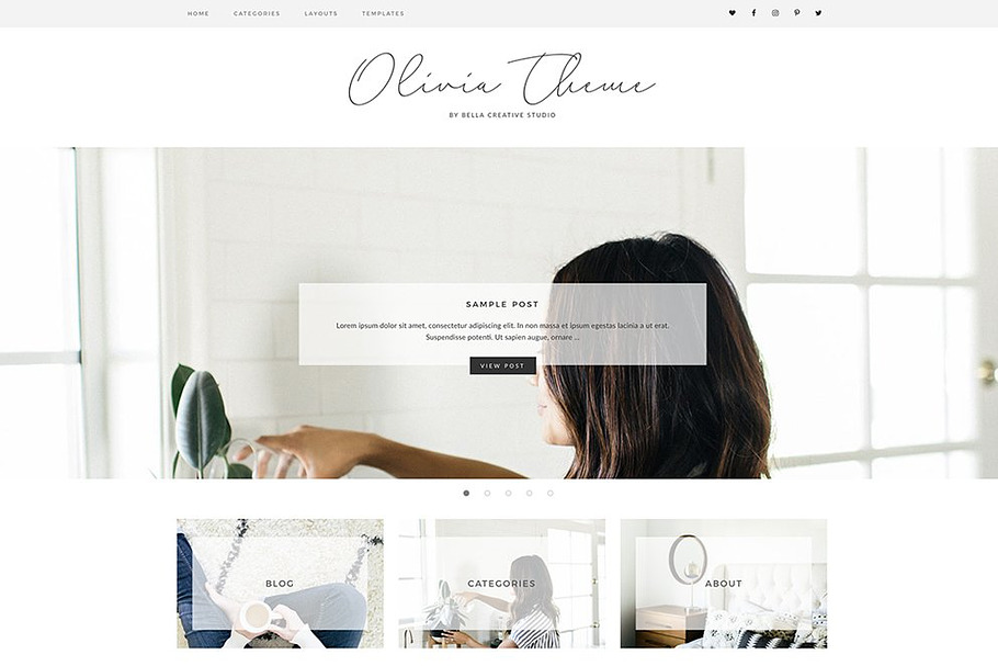 Olivia - WordPress Theme in WordPress Blog Themes - product preview 8