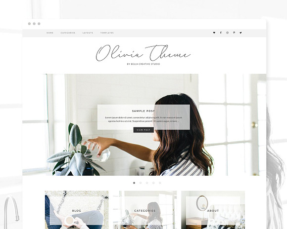 Olivia - WordPress Theme in WordPress Blog Themes - product preview 1