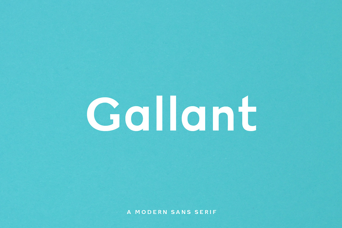 Gallant - A Geometric Typeface in Sans-Serif Fonts - product preview 8