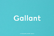 Gallant - A Geometric Typeface