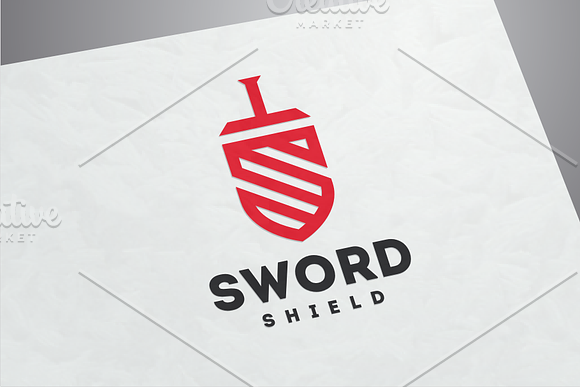 Sword Shield Logo in Logo Templates - product preview 2