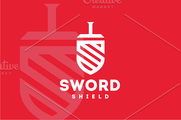 Sword Shield Logo in Logo Templates - product preview 3