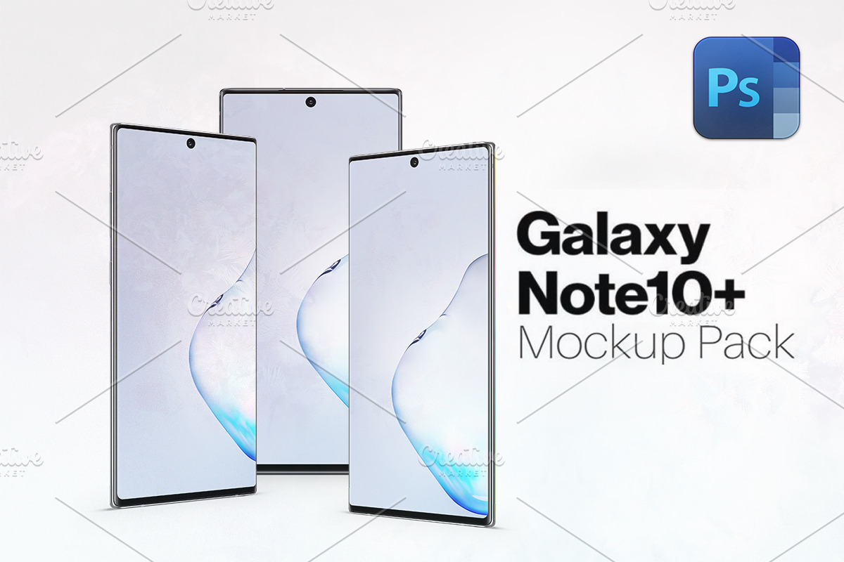 Samsung Galaxy Note 10+ Mockup in Mobile & Web Mockups - product preview 8