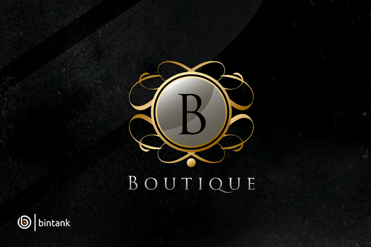 Gold Classy Boutique B Letter Logo in Logo Templates - product preview 8