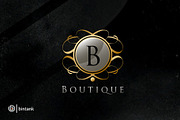 Gold Classy Boutique B Letter Logo