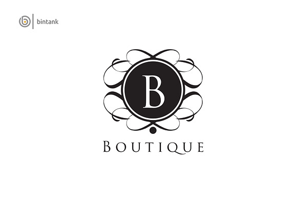 Gold Classy Boutique B Letter Logo in Logo Templates - product preview 1
