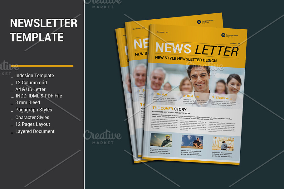 Newsletter Template in Templates - product preview 8